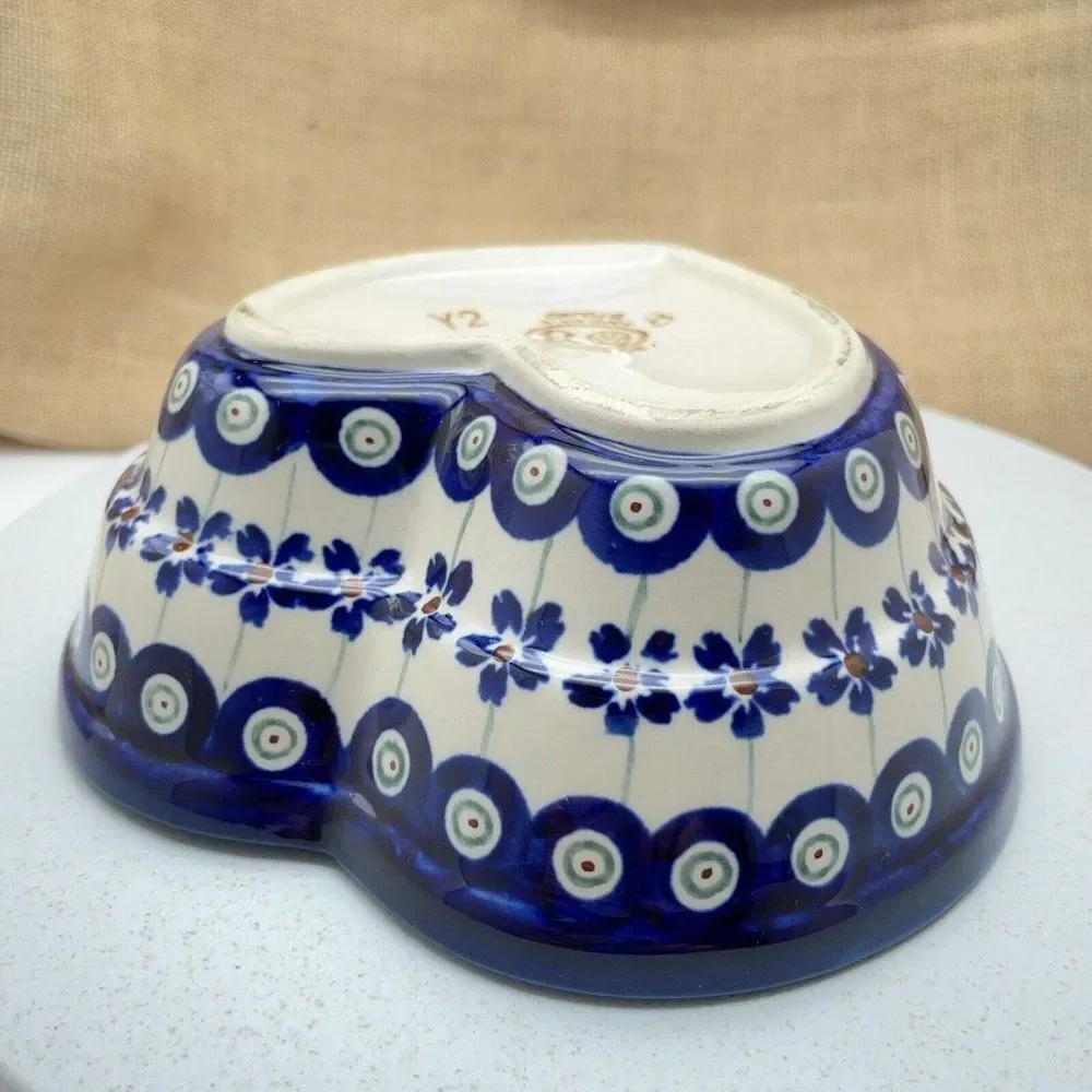 Boleslawiec Pottery Heart Shaped Bowl 6